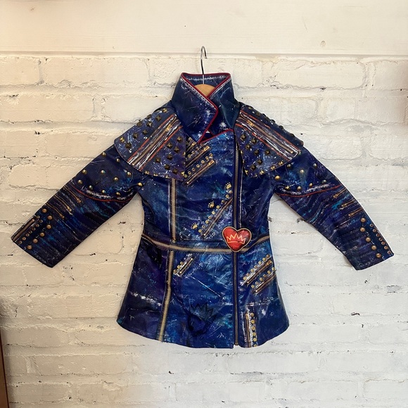 Disney Descendants Evie Jacket Costume Blue Studded Size 4 Halloween - Picture 1 of 8